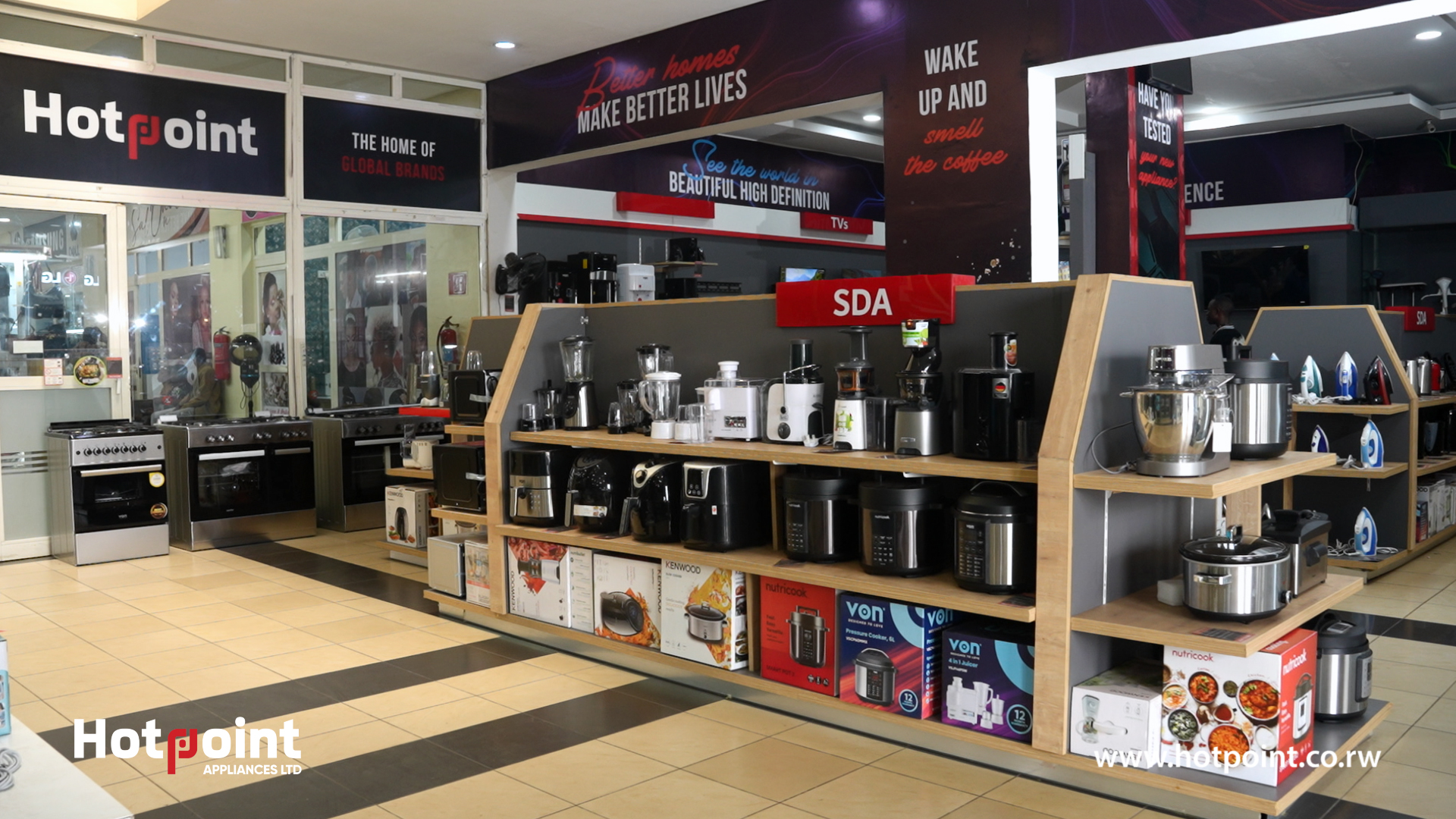 Home Point Rwanda Home Appliances Store- Hotpoint Rwanda