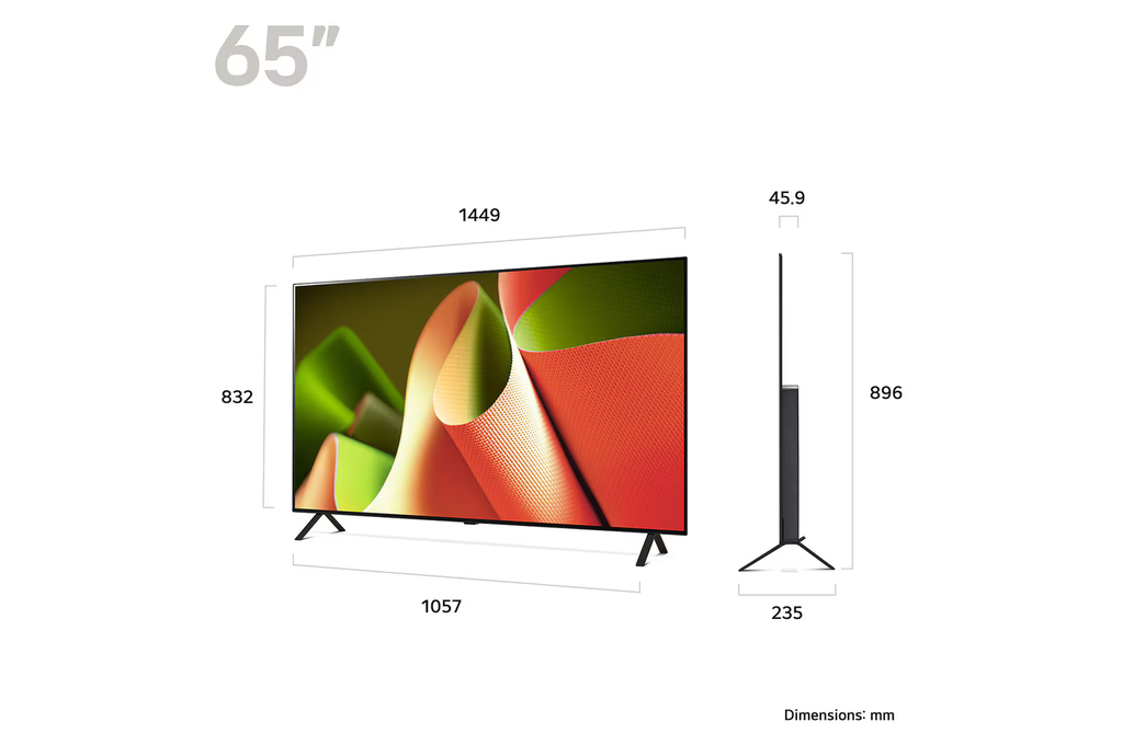 LG 65" OLED65B46LA OLED TV 4K - WebOS24, Magic Remote, HDR10