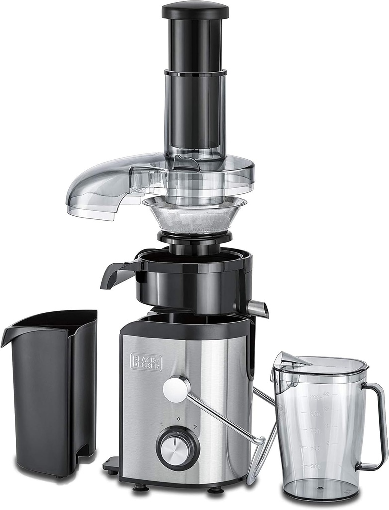 BLACK & DECKER JE800-B5 800W JUICE EXTRACTOR - STAINLESS STEEL