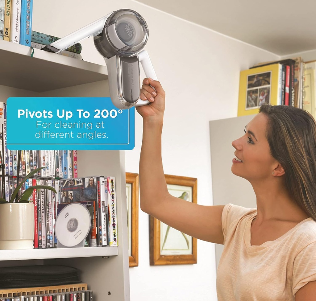 BLACK & DECKER LITHIUM-ION PIVOT DUSTBUSTER/CYCLONIC HAND VACUUM CLEANER - PV1420L-B5