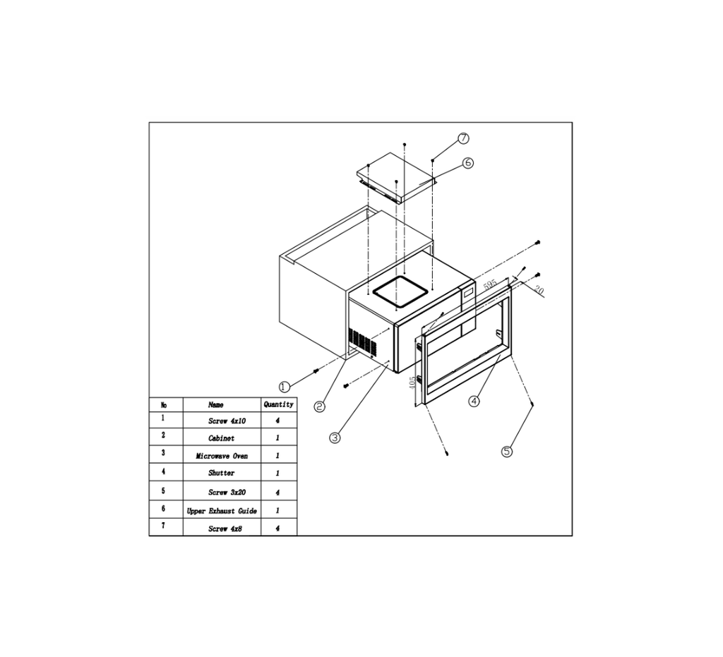 VON BI MWO VBMG301DGK  30L GRILL MULTIPROGRAM