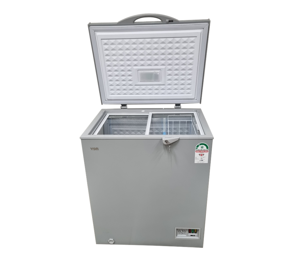VON CHEST FREEZER VAFC15DKG/DHG 142L GREY