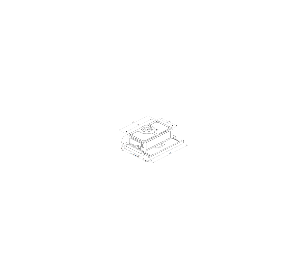 VON BI HOOD 60CM CONCEALED VBDF6131X 