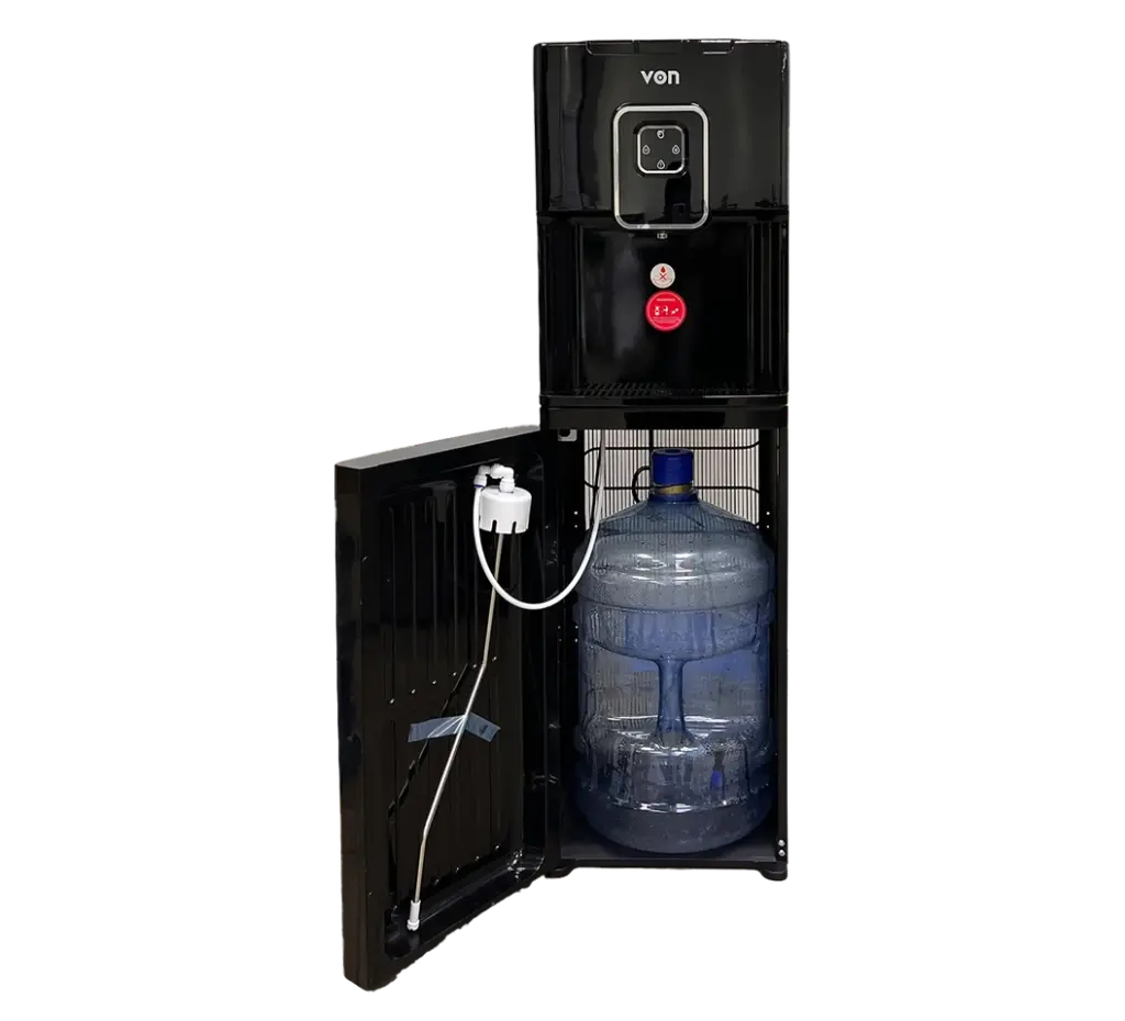 VON W/DISPENSER VDC-301CLK FS  CC BLK BOTTOMLOAD 