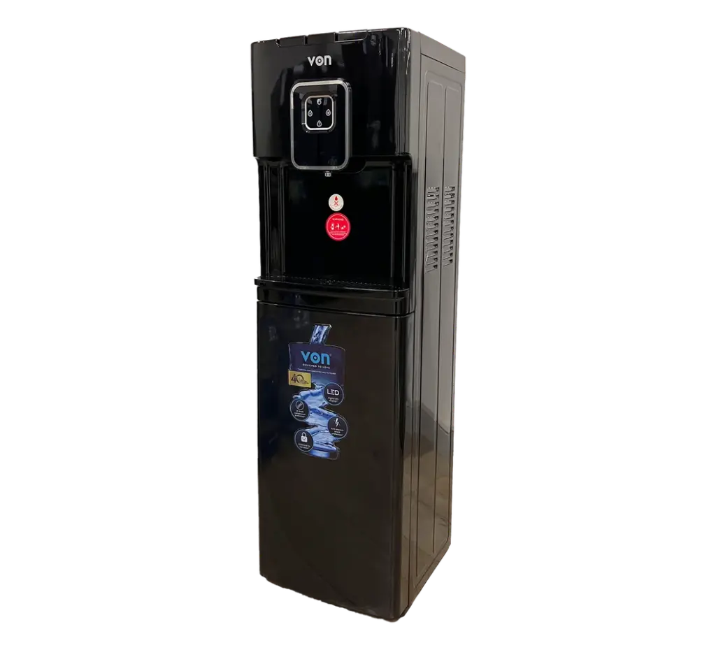 VON W/DISPENSER VDC-301CLK FS  CC BLK BOTTOMLOAD 