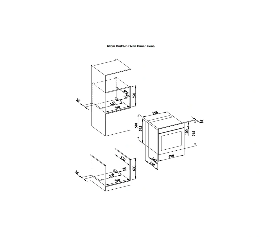 SIMFER BI OVEN B6510SERSP 60CM BLK GLASS 10 F