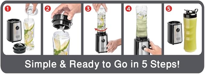 BLACK+DECKER SBX300-B5 300W Sports Blender