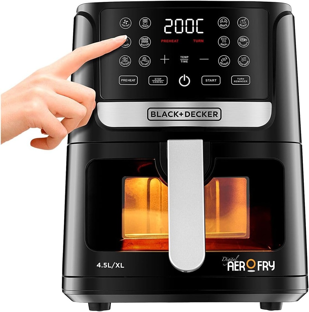 BLACK+DECKER AF4500-B5 Digital Airfryer - 4.5L
