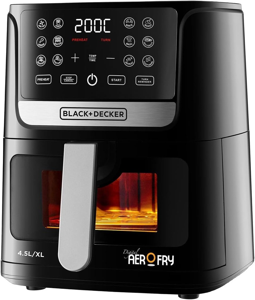 BLACK+DECKER AF4500-B5 Digital Airfryer - 4.5L