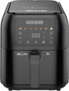 BLACK+DECKER SAF80-B5 Digital Air fryer 8L - Black, Slim