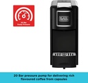 BLACK+DECKER CCM100-B5 Capsule Coffee Machine1140W - Black