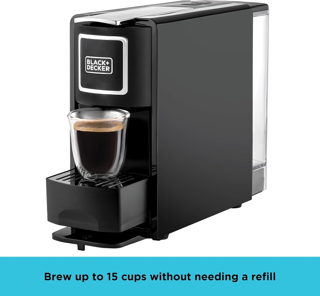 BLACK+DECKER CCM100-B5 Capsule Coffee Machine1140W - Black
