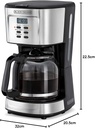 BLACK+DECKER DCM85-B5 900W 12 Cup Programmable Coffee Maker