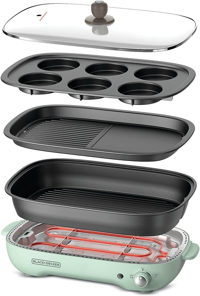 BLACK & DECKER MULTIFUNCTION GRILL GMF1400-B5