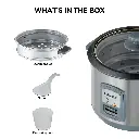 KENWOOD Rice Cooker & Steamer RCM45.000SS, Stainless Steel 1.8L 