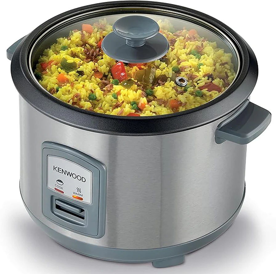 KENWOOD Rice Cooker & Steamer RCM45.000SS, Stainless Steel 1.8L 