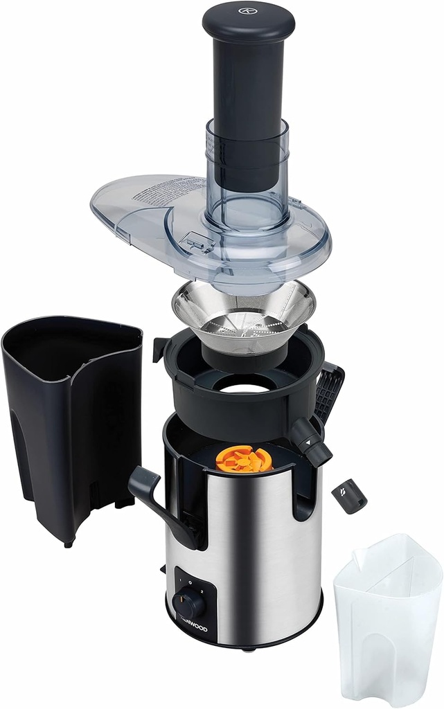 Kenwood Juice Extractor JEM50.000BS 700W Stainless Steel Anti Drip for Home, Office,Cafeteria  Silver/Black