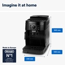 DE'LONGHI ECAM12.121.B Coffee Machine MAGNIFICA S Fully Automatic Bean to Cup, Ideal for Espresso, Americano, Cappuccino, Latte, Macchiato & Many More Coffee Recipes