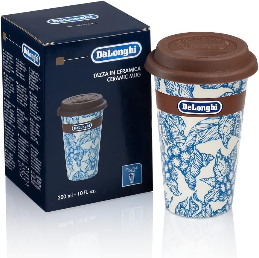 De'Longhi DLSC064 Thermal Mug Double wall ceramic mug, 300 ml