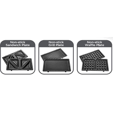 BLACK & DECKER SANDWICH MAKER TS2130-B5 3-IN-1 2-SLICE