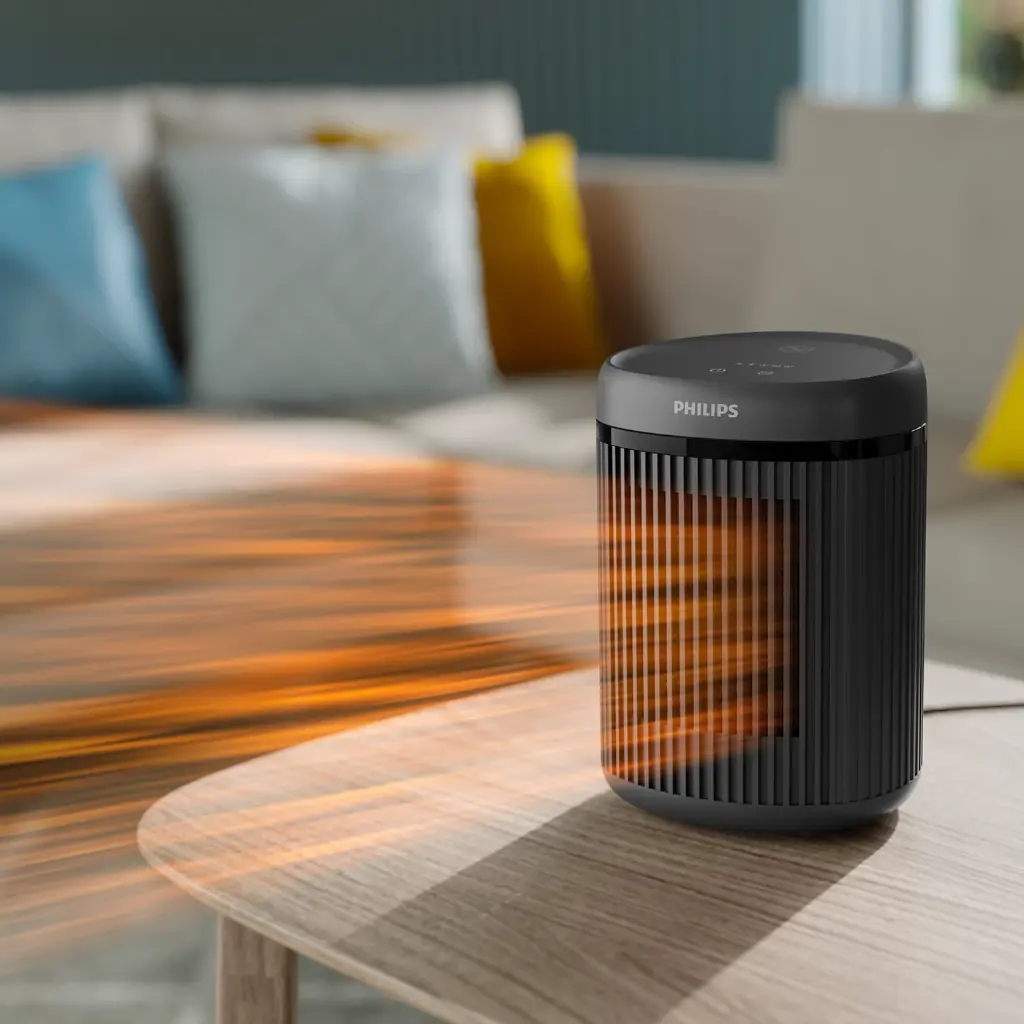 Philips CX2120/01Fan Heater, 2000 Series 1500W Energy Efficient , Up to 25% Energy Saving, Quiet 24 dB(A), 5 Modes, 5 Safety Functions