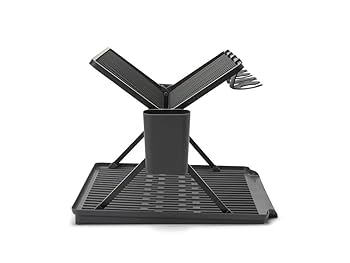 Brabantia Foldable Dish Rack Large - Dark Grey