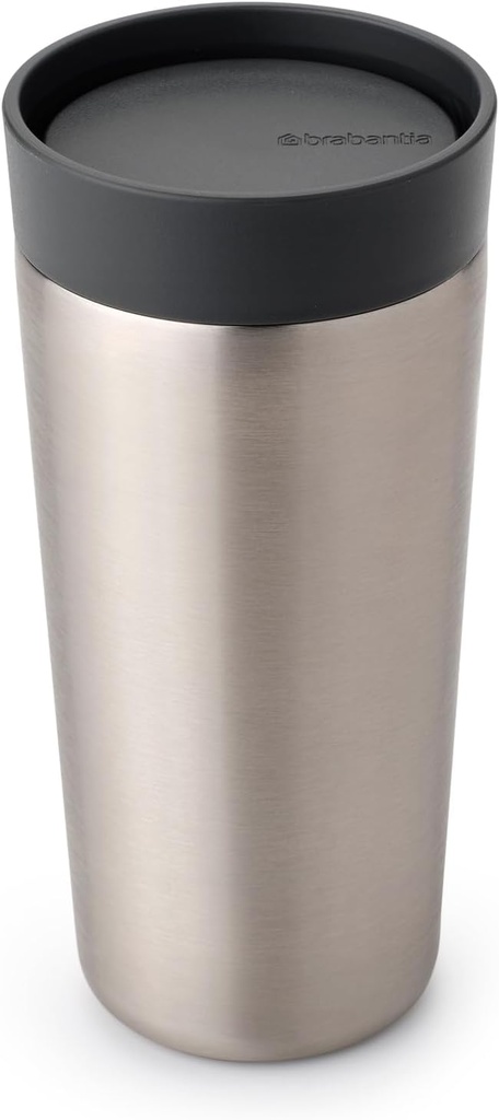Brabantia Make & Take Insulated Cup, Medium, 0.36L, Dark Grey