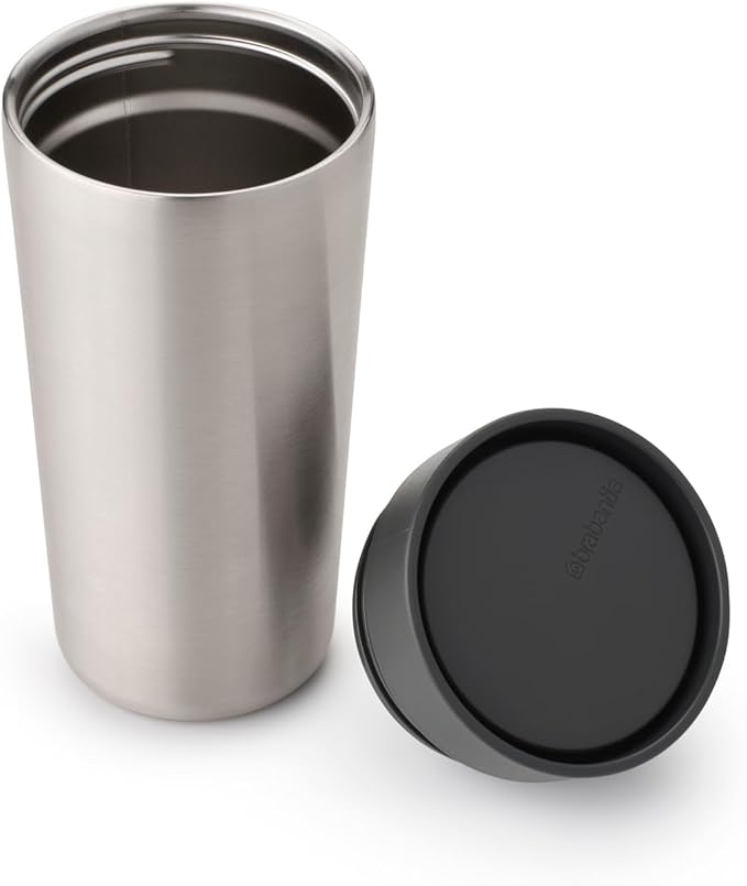Brabantia Make & Take Insulated Cup, Medium, 0.36L, Dark Grey