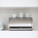 Brabantia Roll Top Bread Bin, Medium, Matt Steel