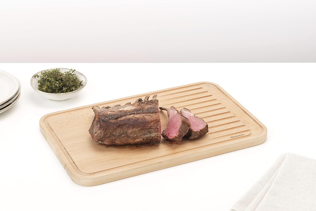 Brabantia Slice & Dice Wooden Chopping Board for Meat
