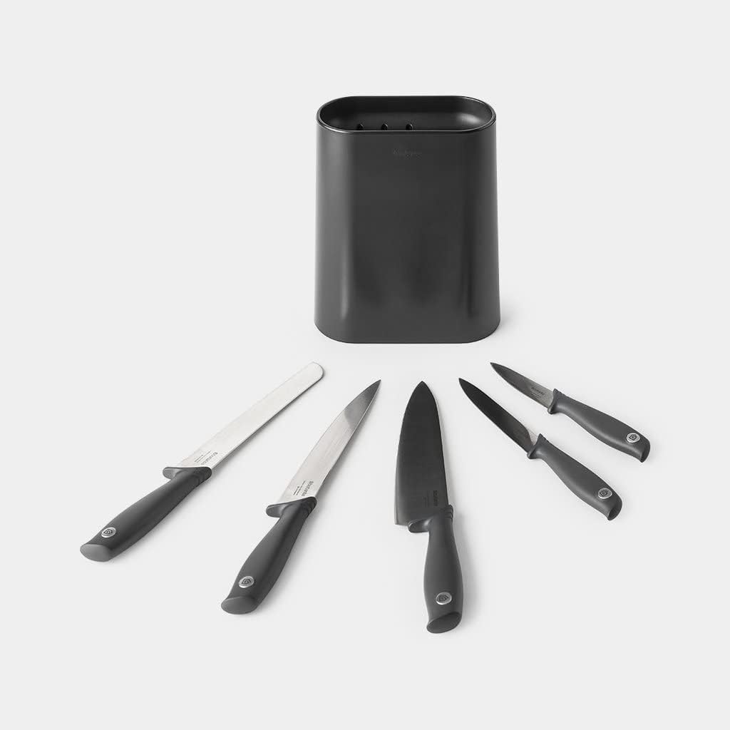 Brabantia Slice & Dice Knife Block plus Knives