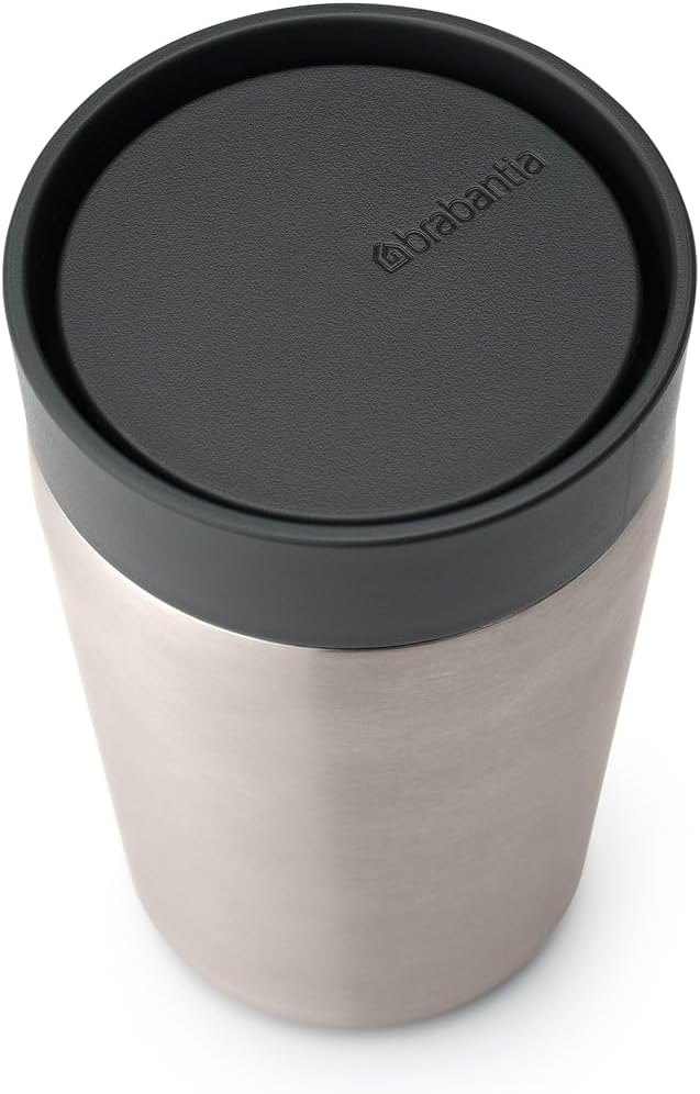 Brabantia Make & Take Insulated Cup, Small, 0.2L, Dark Grey