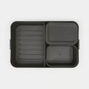 Brabantia Make & Take Lunch Box Bento, Large, Plastic, Dark Grey