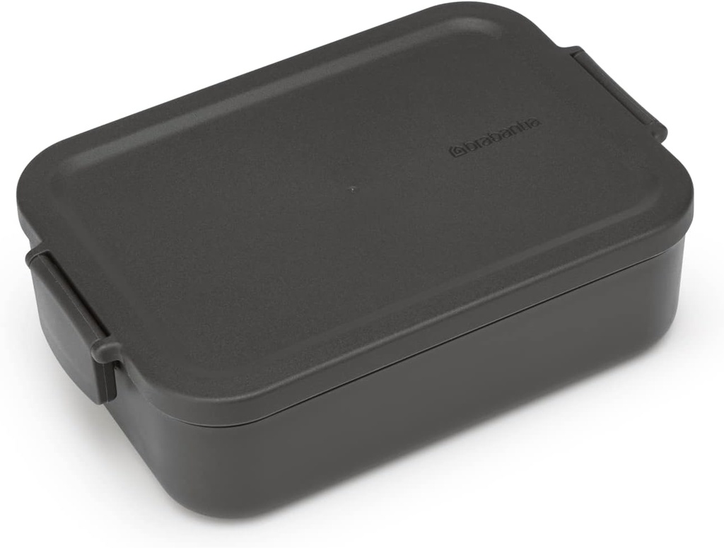 Brabantia Make & Take Lunch Box, Medium, Plastic, Dark Grey