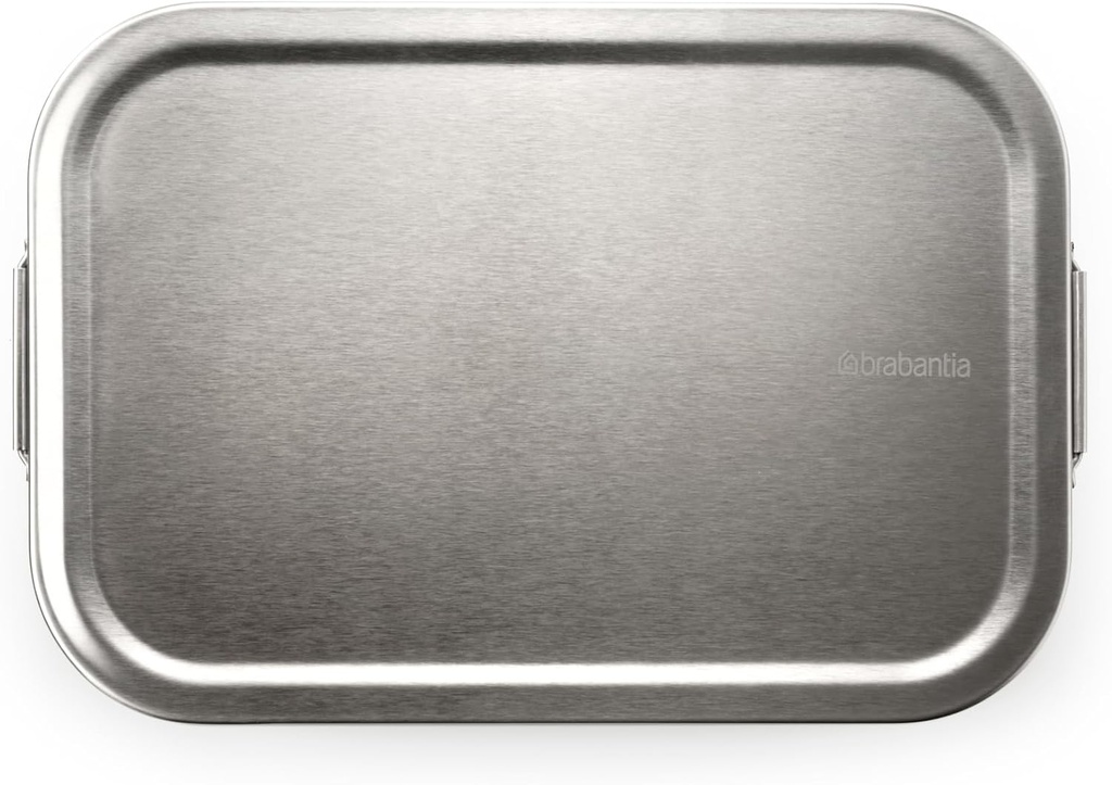 Brabantia Make & Take Lunch Box, Medium, Stainless Steel, Matt Steel