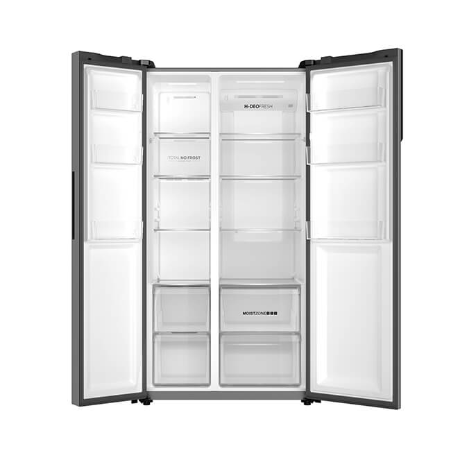 Haier SBS Fridge HRF-668SS(KE), Inverter, 527L, Sunlight Steel 