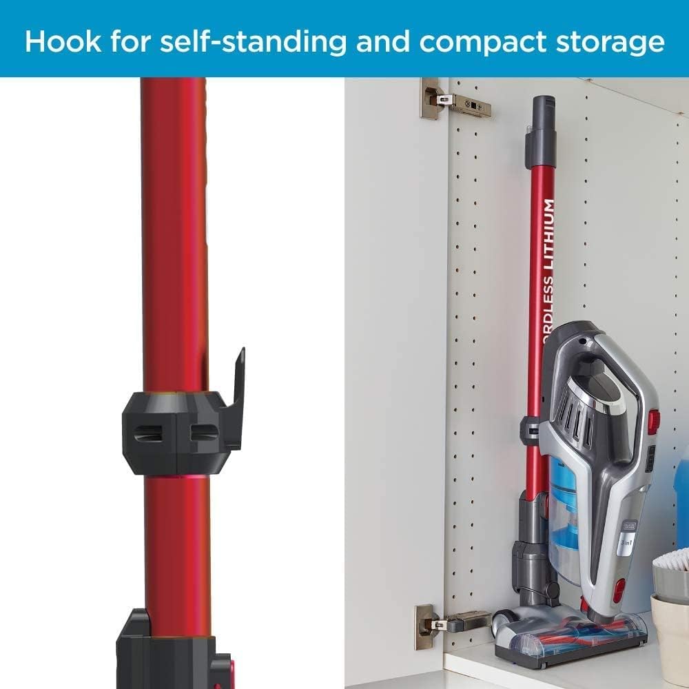BLACK & DECKER V/CLEANER BHFE620J-GB 3-IN-1 CORDLESS UPRIGHT STICK VACUUM CLEANER 0.5 L 43 W