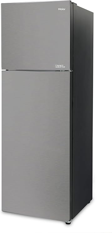 Haier Fridge HRF-385NS  Double Door TMF 357L, No Frost, Inverter, Silver