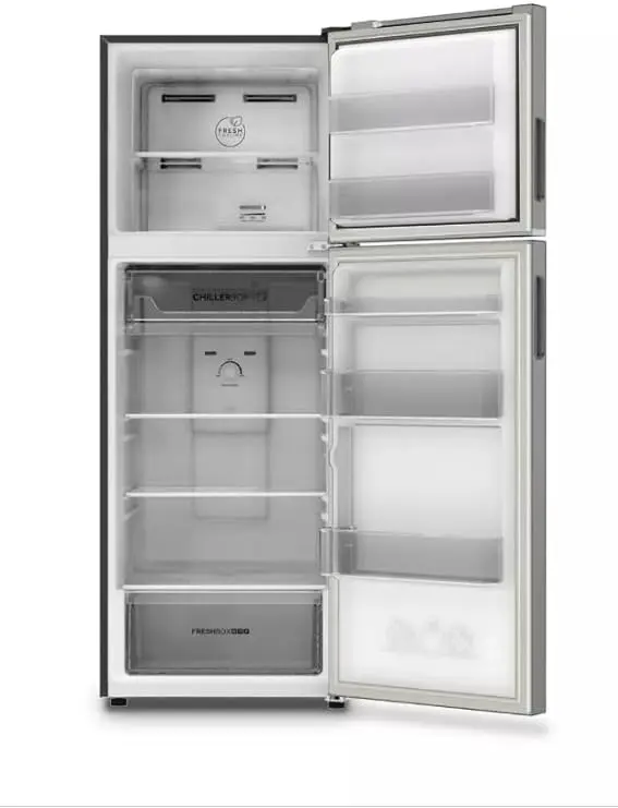 Haier Fridge HRF-355NS Double Door TMF 333L, No Frost, Inverter, Silver