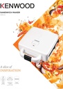 KENWOOD SANDWICH MAKER, SMP94.A0WH 4 SLOTS 2 IN 1  