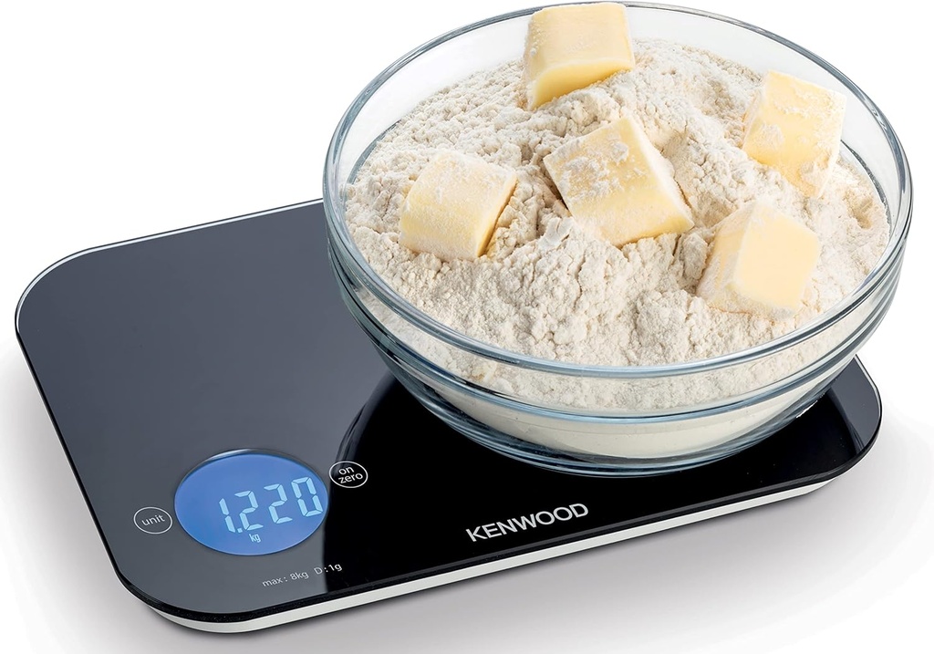 KENWOOD DIGITAL KITCHEN SCALE WITH 6 WEIGHING UNITS WEP50.000BK 