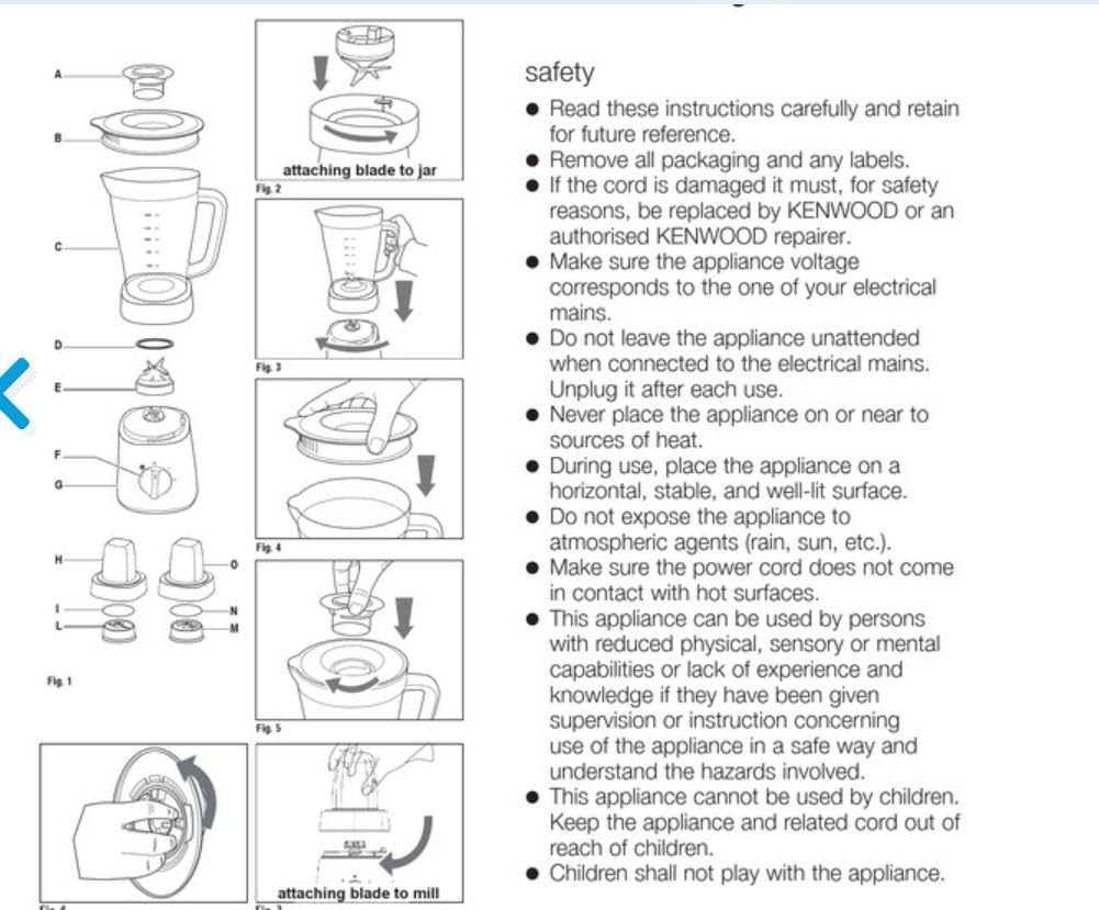 KENWOOD BLENDER BLP15.360BK 500W 