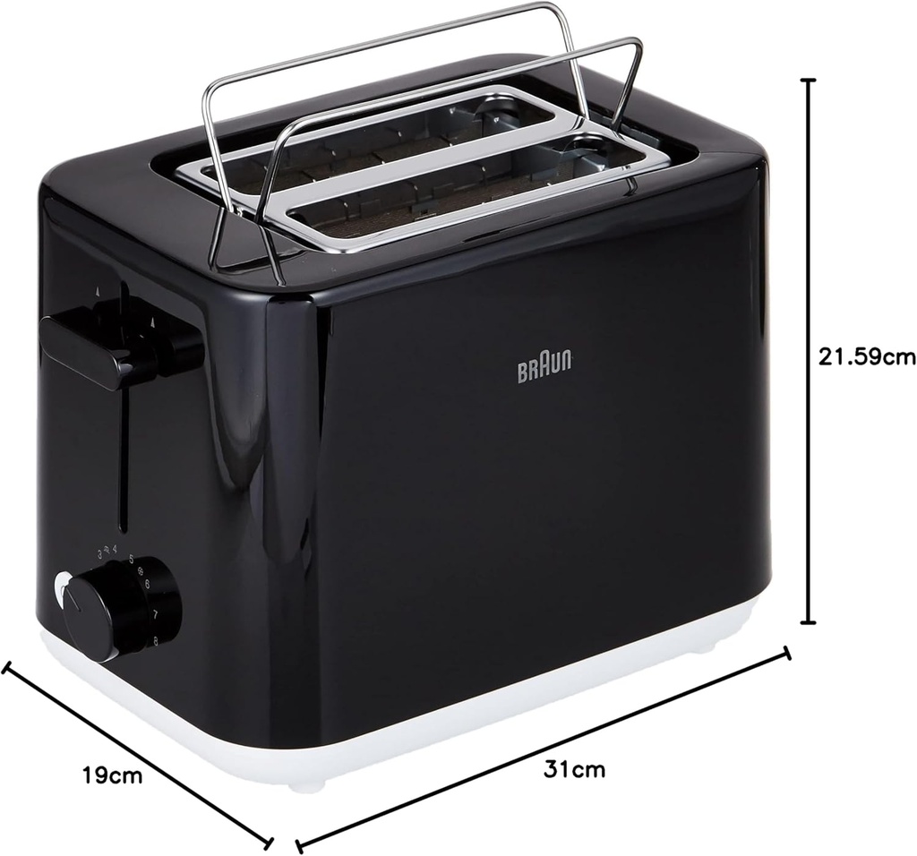 BRAUN BREAKFAST TOASTER HT101AI-HT1010BK 