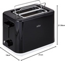 BRAUN BREAKFAST TOASTER HT101AI-HT1010BK 