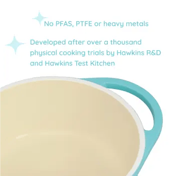 Hawkins Casserole UBC125G Aqua Baby1.25 Litre with Glass Lid