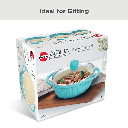 Hawkins Casserole UBC125G Aqua Baby1.25 Litre with Glass Lid