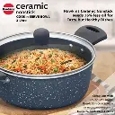Hawkins Cook n Serve Bowl ICCB30G, 3 Litre Induction Compatible, Ceramic Nonstick   with Glass Lid