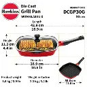 Hawkins Die Cast Grill Pan DCGP30G 30 cm with Glass Lid