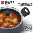 Hawkins Handi ICH30G, 3 Litre, Induction Compatible, Ceramic Nonstick with Glass Lid