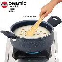Hawkins Handi ICH30G, 3 Litre, Induction Compatible, Ceramic Nonstick with Glass Lid
